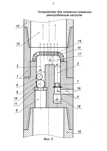 Устройство для освоения скважины центробежным насосом (патент 2581523)