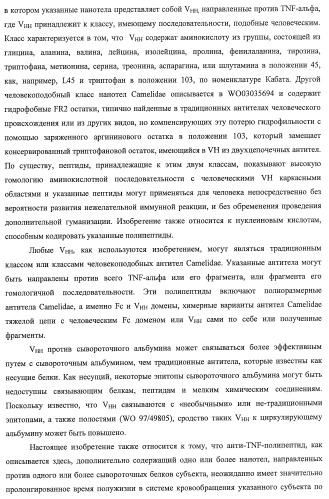 Улучшенные нанотела против фактора некроза опухоли-альфа (патент 2464276)