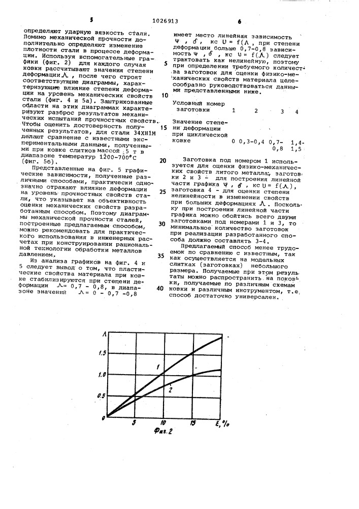 Способ определения физико-механических свойств материала поковок (патент 1026913)