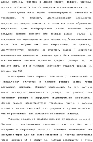 Способы и устройство для приготовления частиц с помощью распылительной сушилки и работающей совместно с ней струйной мельницей (патент 2324533)