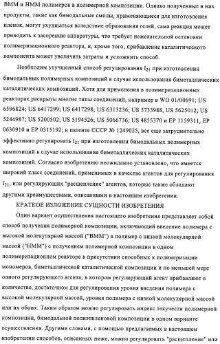 Способ полимеризации и регулирование характеристик полимерной композиции (патент 2331653)