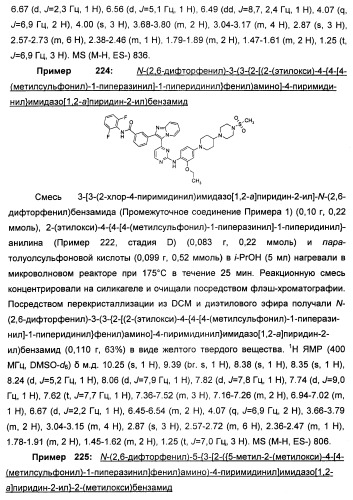 Имидазопиридиновые ингибиторы киназ (патент 2469036)