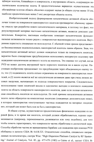 Гетерогенная композитная углеродистая каталитическая система и способ, использующий каталитически активное золото (патент 2372985)