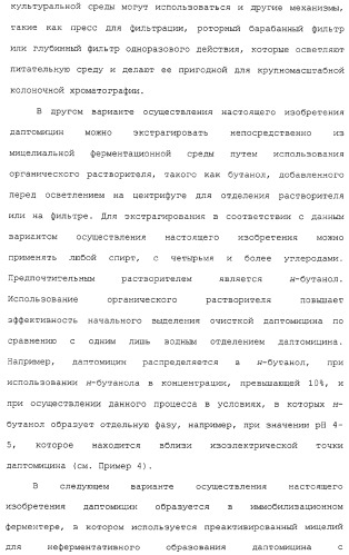 Способ очистки липопептида (варианты), антибиотическая композиция на основе очищенного липопептида (варианты) (патент 2311460)