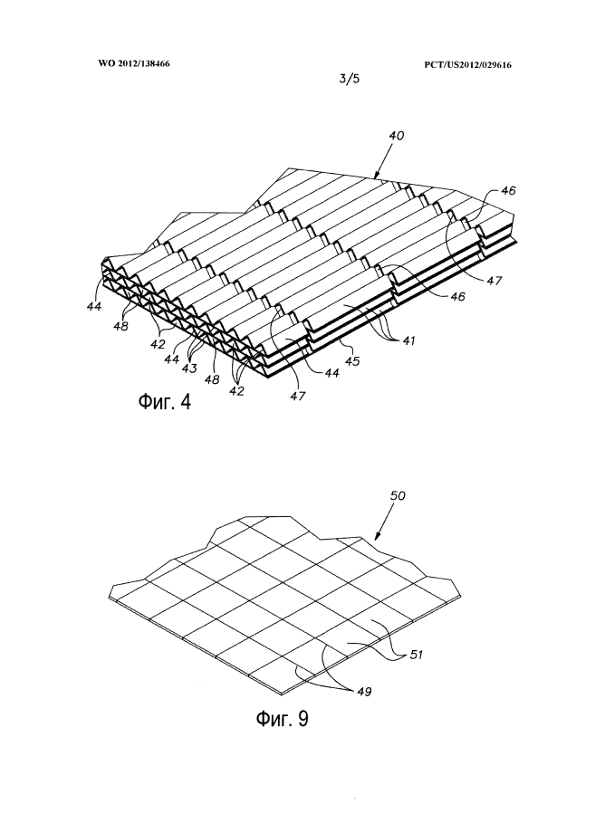Гофрированная акустическая панель и способ ее изготовления (патент 2593843)