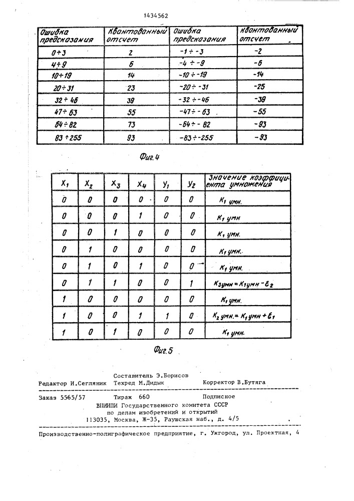 Система передачи телевизионного сигнала (патент 1434562)