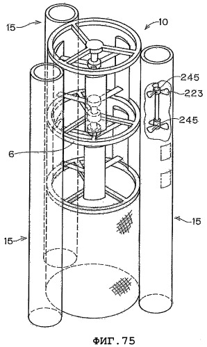 Ветровая система генерирования электроэнергии, система постоянных магнитов и преобразователь электроэнергии в механическую силу (патент 2383778)