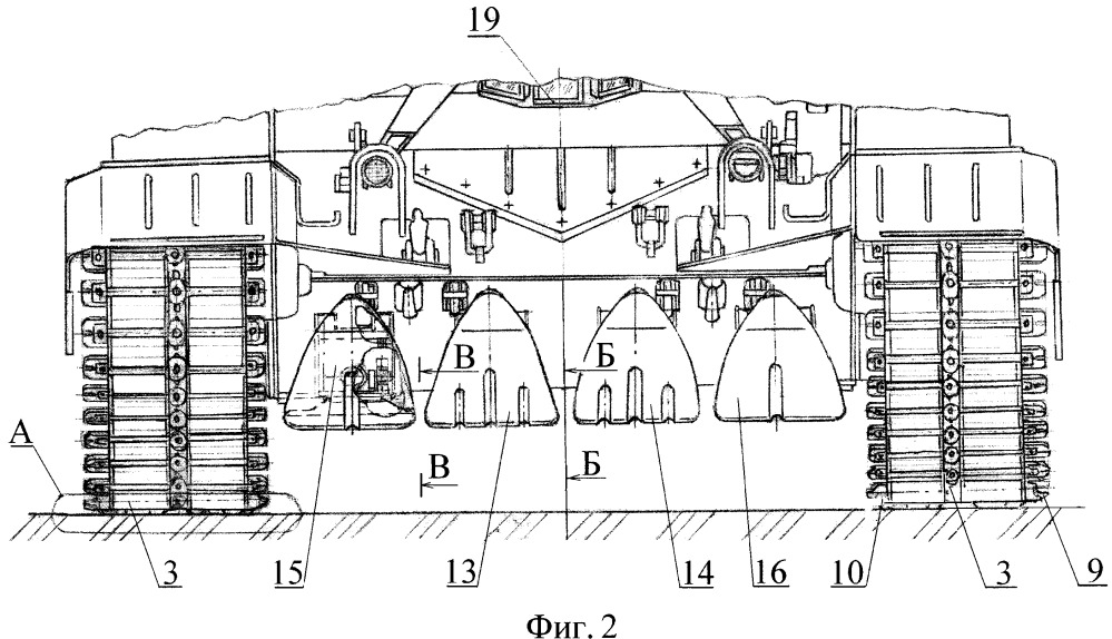 Военная гусеничная машина с повышенной проходимостью на слабых грунтах (патент 2653407)