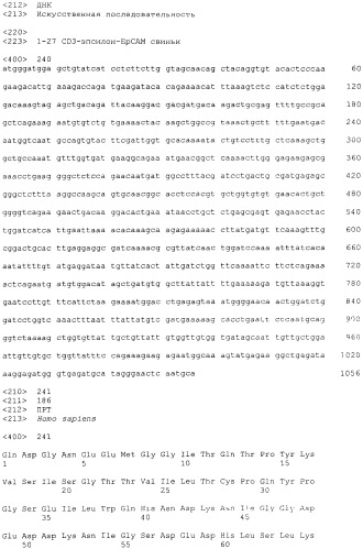 Pscaxcd3, cd19xcd3, c-metxcd3, эндосиалинxcd3, epcamxcd3, igf-1rxcd3 или fap-альфаxcd3 биспецифическое одноцепочечное антитело с межвидовой специфичностью (патент 2547600)