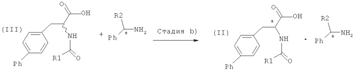 Способ получения и выделения 2-ациламино-3-дифенилпропионовой кислоты (патент 2520215)