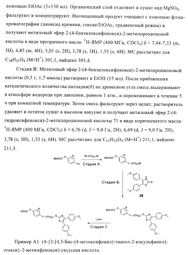 Соединения и композиции как модуляторы активированных рецепторов пролифератора пероксисомы (патент 2413723)