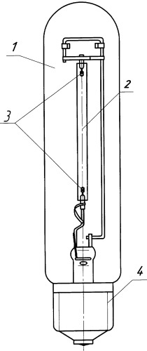 Безртутная натриевая лампа высокого давления (патент 2321100)