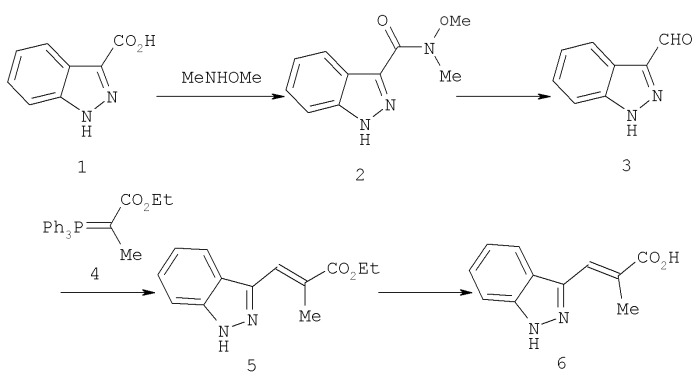 Производное амида индазолакриловой кислоты (патент 2444515)