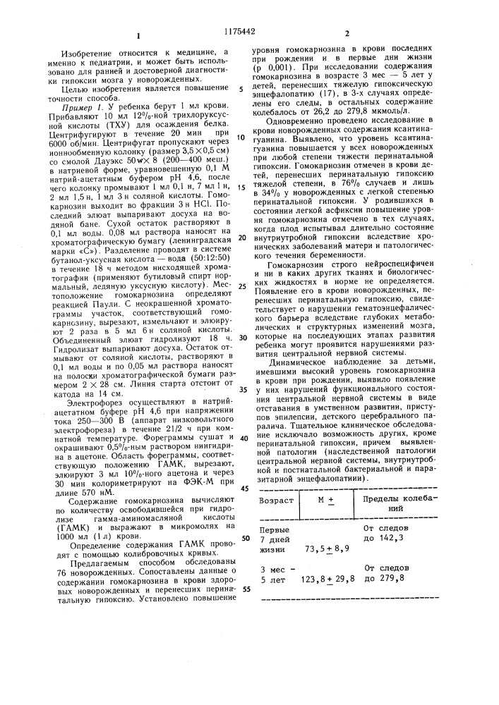 Способ диагностики гипоксии мозга у новорожденных (патент 1175442)