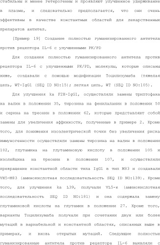 Способ модификации изоэлектрической точки антитела с помощью аминокислотных замен в cdr (патент 2510400)