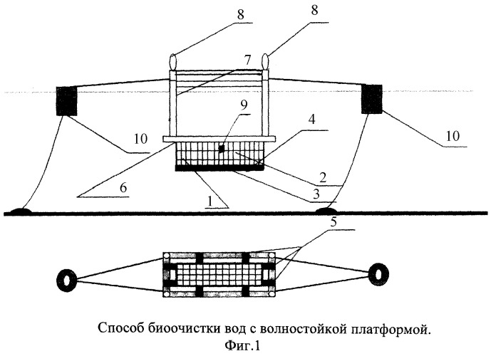 Способ биоочистки вод от техногенных радионуклидов (патент 2255906)