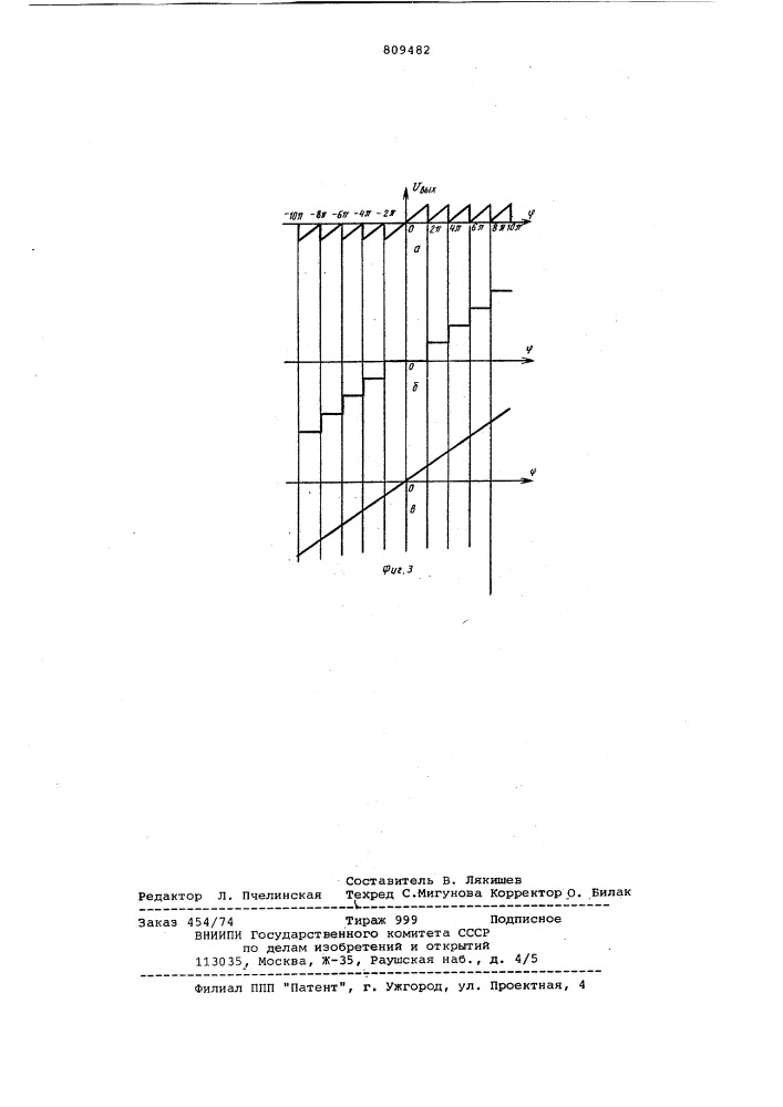 Фазовый дискриминатор (патент 809482)