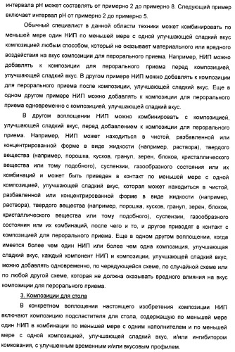 Композиции натурального интенсивного подсластителя с улучшенным временным параметром и(или) корригирующим параметром, способы их приготовления и их применения (патент 2459434)