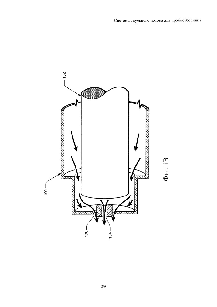Система впускного потока для пробоотборника (патент 2652186)