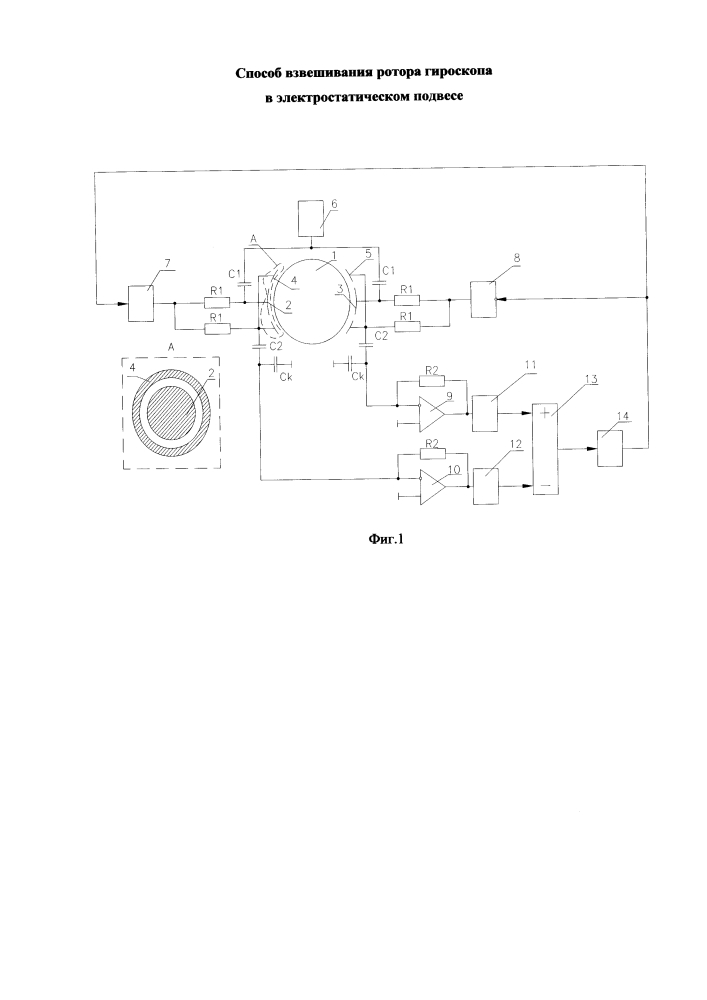 Способ взвешивания ротора гироскопа в электростатическом подвесе (патент 2637185)