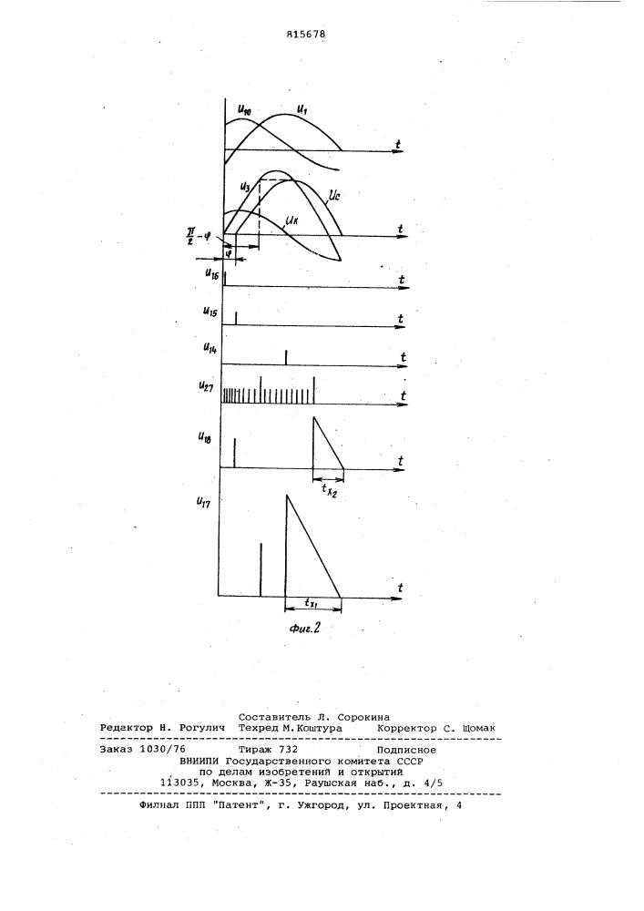 Устройство для раздельного из-мерения параметров комплексныхвеличин (патент 815678)