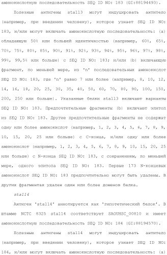 Композиции для иммунизации против staphylococcus aureus (патент 2508126)