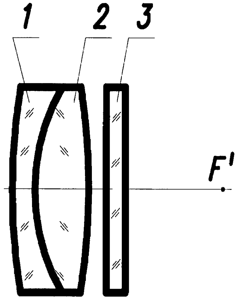 Двухлинзовый объектив (патент 2633445)