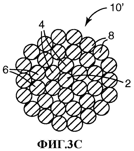 Многожильный скрученный кабель, способ его изготовления и его применение (патент 2447526)