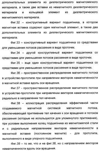 Способ магнитной разгрузки тел качения от действия центробежных сил в опорах вращения и опора вращения для его осуществления (варианты) (патент 2348839)