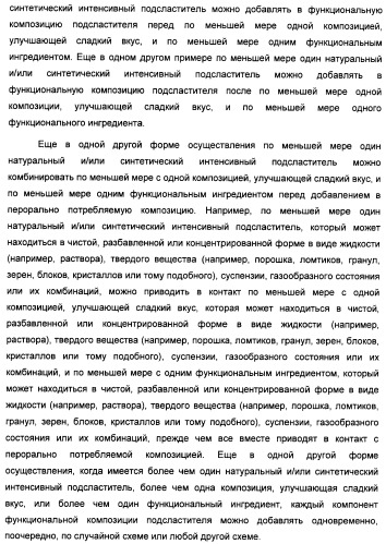 Интенсивный подсластитель для регулирования веса и подслащенные им композиции (патент 2428050)