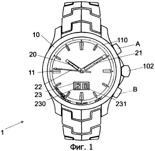 Хронометр с отображением показаний в окне (патент 2386990)