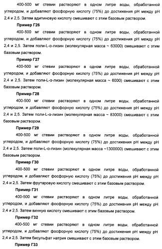 Композиции натурального интенсивного подсластителя с улучшенным временным параметром и(или) корригирующим параметром, способы их приготовления и их применения (патент 2459434)