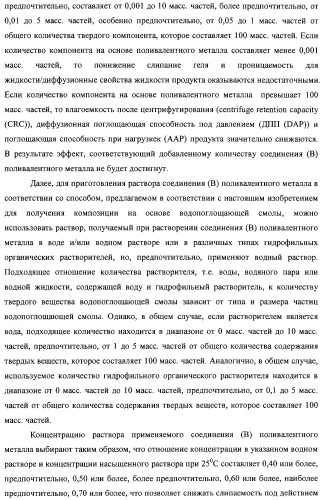 Водопоглощающая композиция на основе смол, способ ее изготовления (варианты), поглотитель и поглощающее изделие на ее основе (патент 2333229)