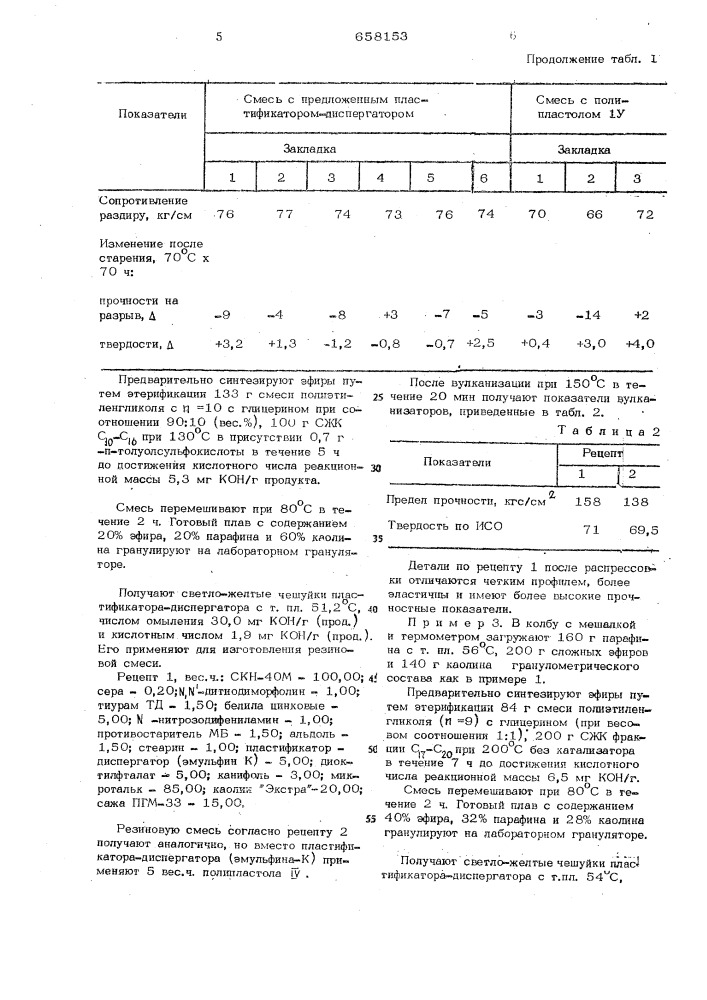 Пластификатор-диспергатор для резиновых смесей (патент 658153)