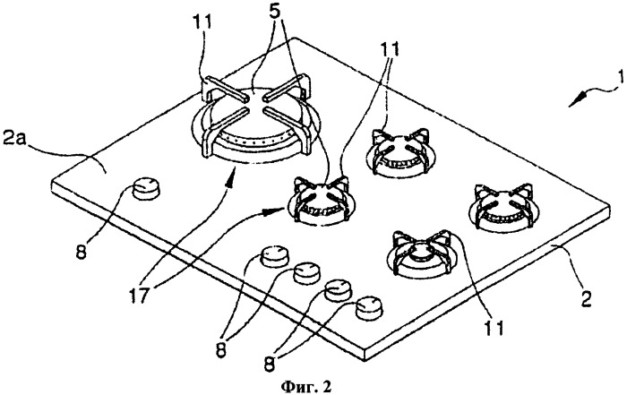 Кухонная варочная поверхность (патент 2544032)