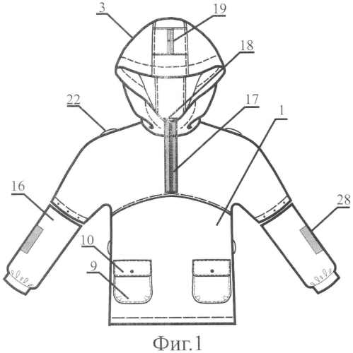 Трансформируемый защитный предмет одежды (патент 2570501)