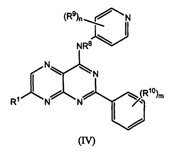 Птеридины, полезные в качестве ингибиторов hcv, и способы получения птеридинов (патент 2447074)
