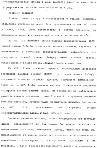 Способ выращивания тонкой монокристаллической пленки, светоизлучающее устройство на основе ga2o 3 и способ его изготовления (патент 2313623)