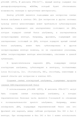 Слитые белки альбумина (патент 2369404)