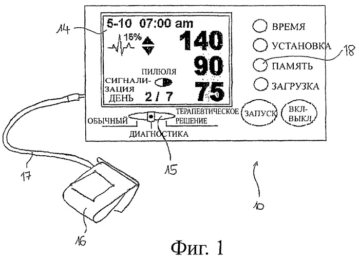Устройство измерения кровяного давления и способ работы с устройством измерения кровяного давления (патент 2383299)