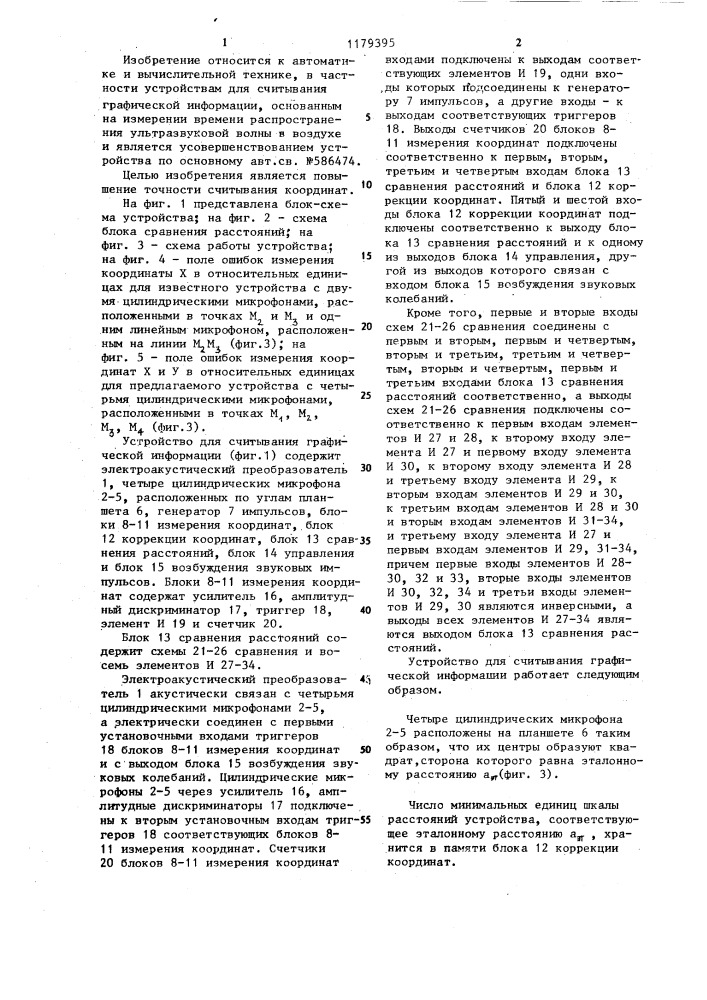 Устройство для считывания графической информации (патент 1179395)