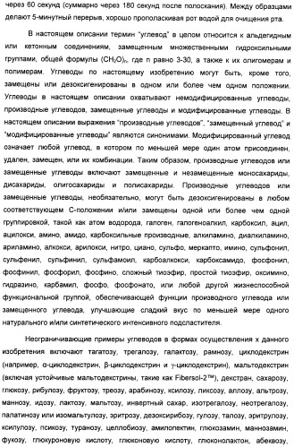 Композиция интенсивного подсластителя с глюкозамином и подслащенные ею композиции (патент 2455854)