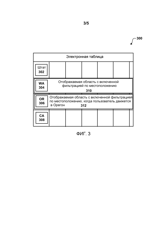Действия в электронной таблице с учетом местоположения (патент 2608473)