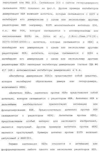 Продление времени до прогрессирования заболевания или продолжительности жизни у онкологических больных с применением ингибиторов димеризации her (патент 2404806)