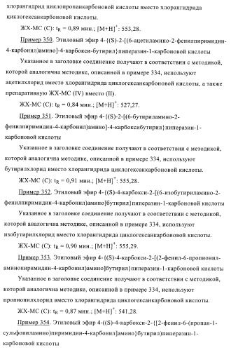 Производные пиримидина и их применение в качестве антагонистов рецептора p2y12 (патент 2410393)