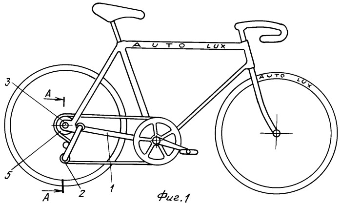 Велосипед с автоматическим переключением передач (патент 2392168)