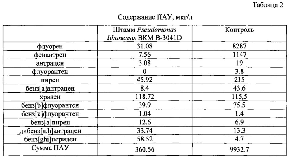 Штамм pseudomonas libanensis b-3041d для очистки почвенных и водных сред от нефтяных углеводородов (патент 2619183)