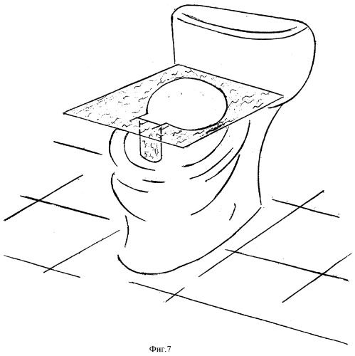 Гигиеническая салфетка на сиденье унитаза (патент 2368295)