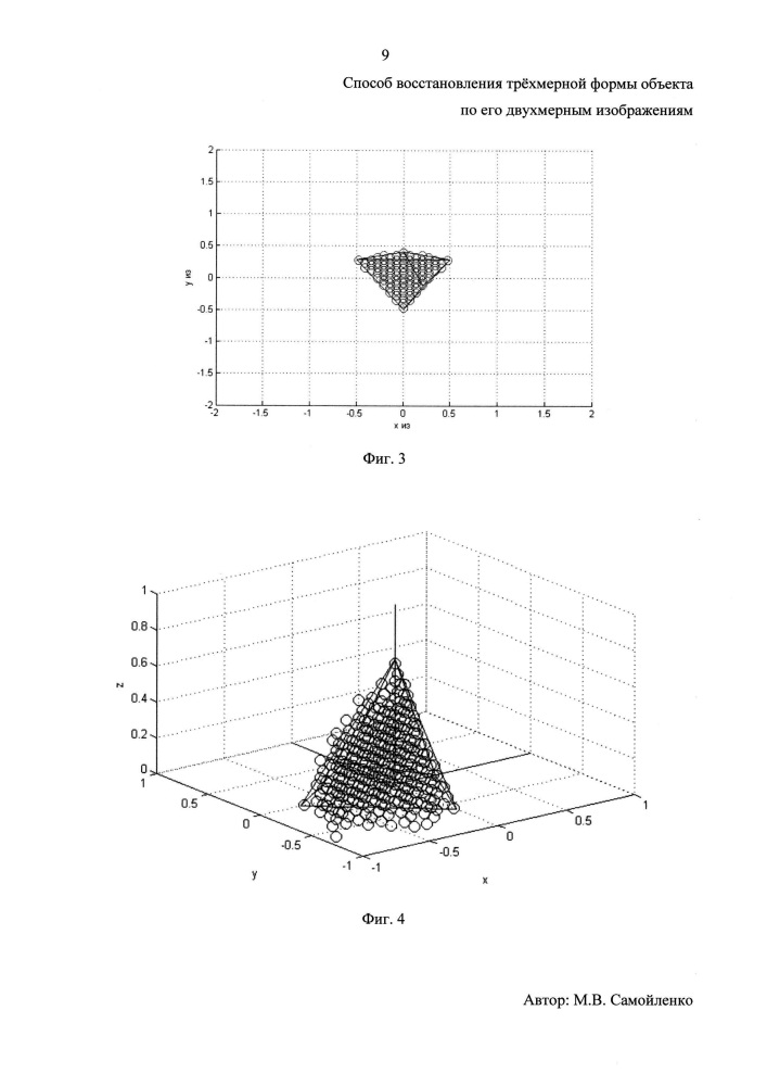 Способ восстановления формы трёхмерного объекта по его двухмерным изображениям (патент 2653097)