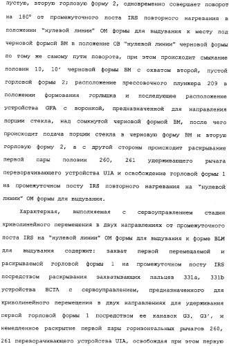 Способ и машина для производства полых стеклянных изделий (патент 2307077)